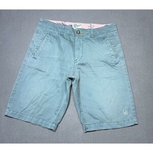 LRG Lifted Research Group Shorts Mens 33 Teal Safari Surplus Chino Twill